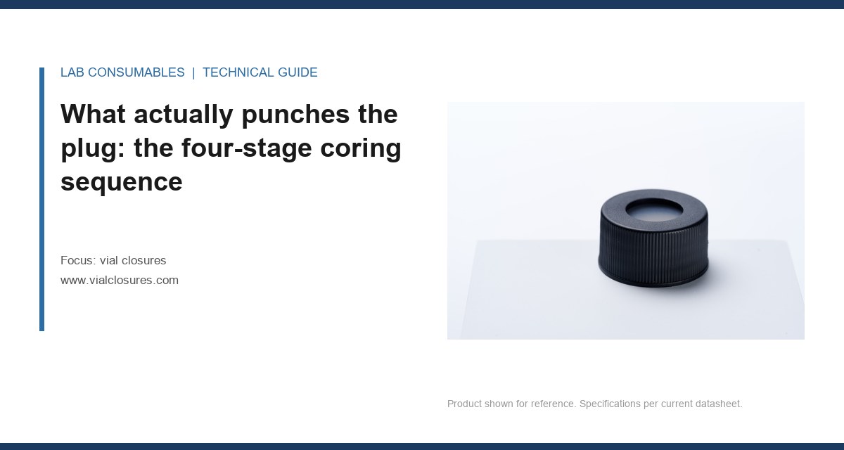 What actually punches the plug: the four-stage coring sequence
