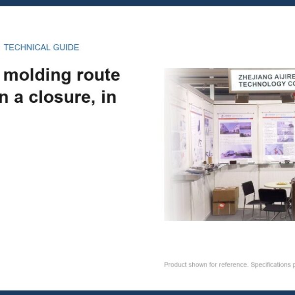 What each molding route can hold on a closure, in numbers