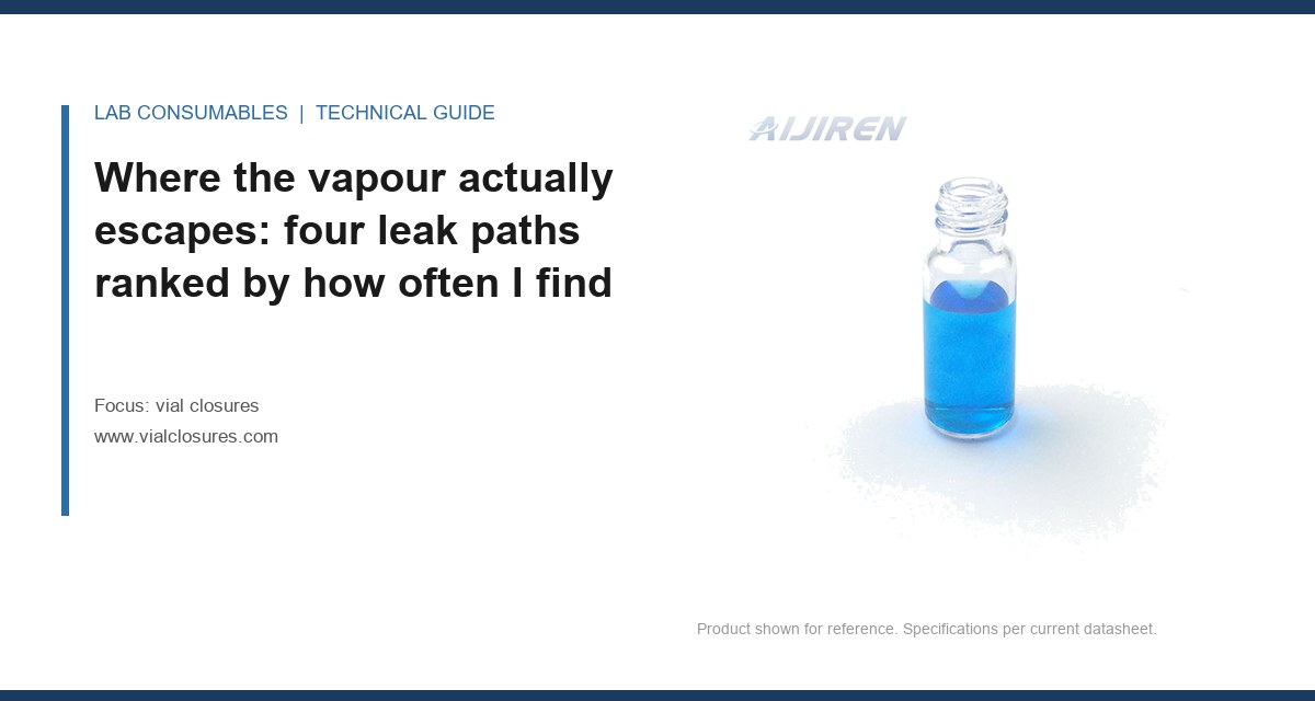 Where the vapour actually escapes: four leak paths ranked by how often I find