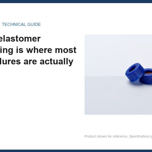 Station 1: elastomer compounding is where most closure failures are actually